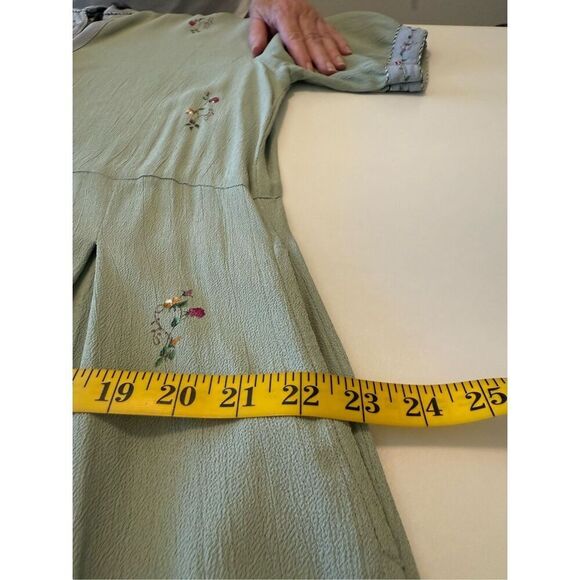 Vintage Hand Painted Papy Boez Midi Dress Sz S/M 90’s, Cottagecore - Picture 11 of 12